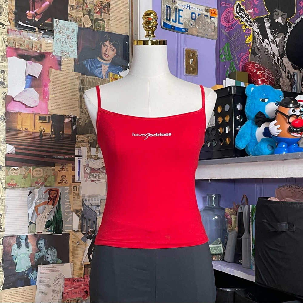 Y2K Lovegoddess Red Cami Top